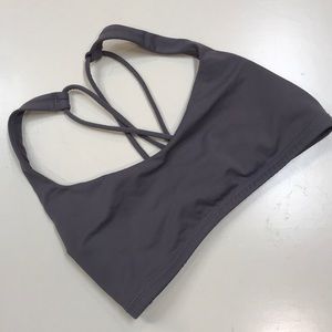 Lululemon workout yoga bra criss cross back sz 6
